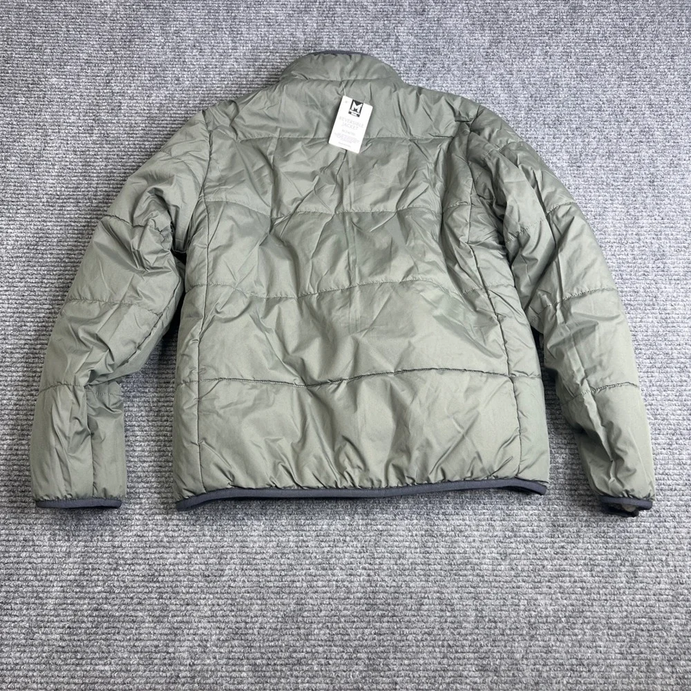 Members Mark Kids Reversible Jacket XL 14/16 Green Tan Sherpa Puffer Zip NWT